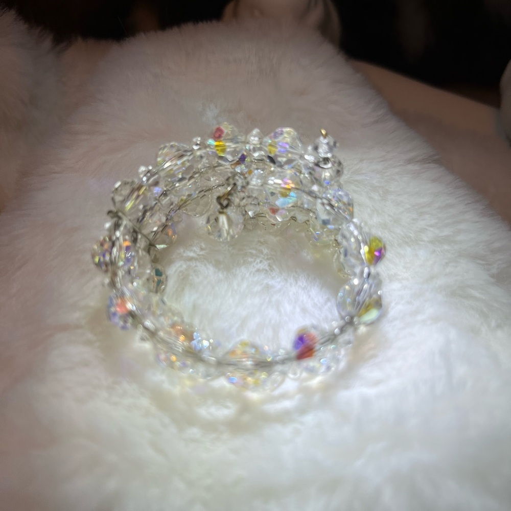 Crystal Beaded Bracelet vintage - Picture 9 of 17